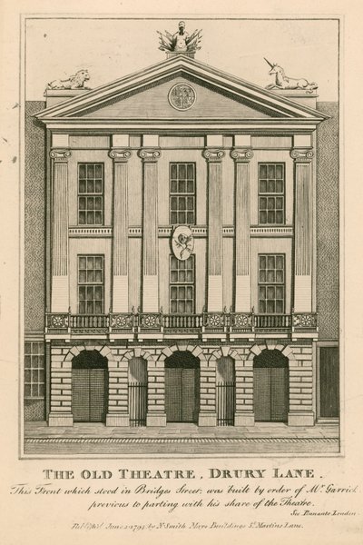 Het oude Theater, Drury Lane door English School