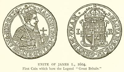 Unite van James I, 1604 door English School