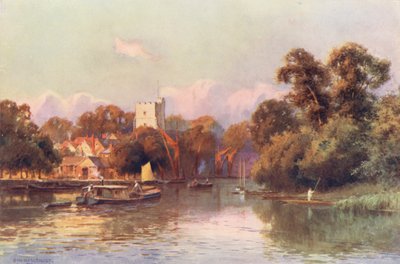 Rivier de Theems: Twickenham door Ernest William Haslehust