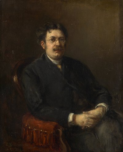 De schilder Karl Heffner door Ernst Karl Georg Zimmermann