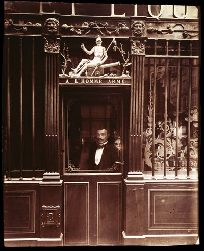 Studie van Parijs Café door Eugène Atget