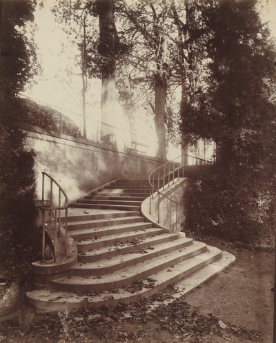 De trappen van Saint-Cloud door Eugène Atget