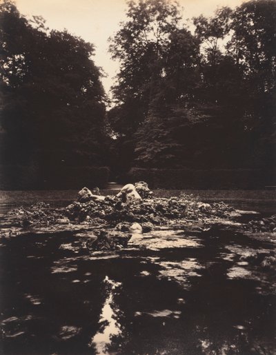 Versailles, Fontein van Enceladus door Eugène Atget