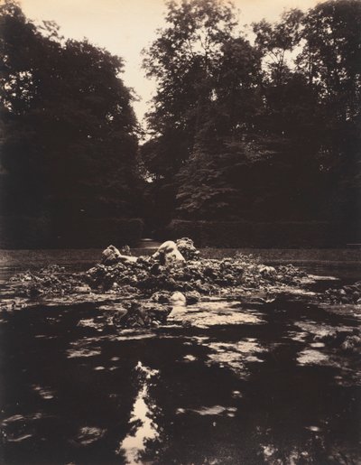 Versailles, Fontein van Enceladus, 1922-1923 door Eugène Atget