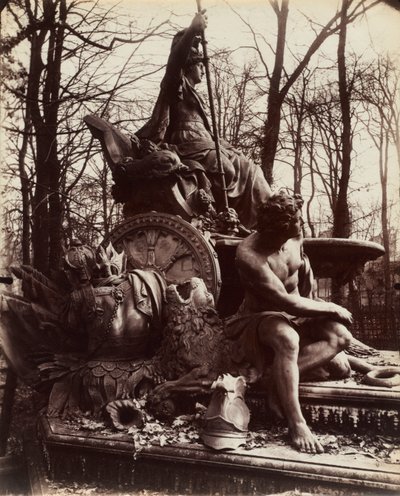 Versailles, Fontein van Triomferend Frankrijk, 1904 door Eugène Atget