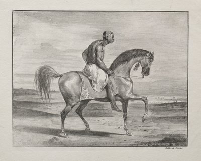 Afrikaan te Paard door Eugène Delacroix