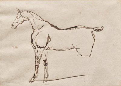 Studie van een Paard door Eugène Delacroix