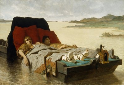 De zonen van Clovis II, 1880 door Evariste Vital Luminais