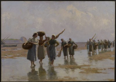 Vrouwen op het strand, 1897 door Farquhar McGillivray Knowles