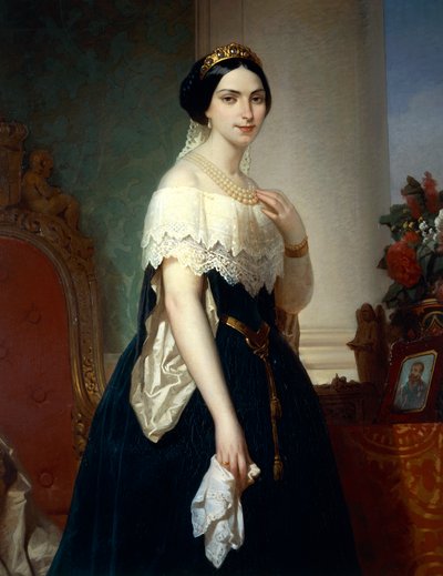 Portret van Adelaide van Oostenrijk (Milaan) door Felice Barucco