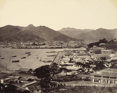 Gedeeltelijk Panoramisch Uitzicht op Nagasaki door Felice Beato