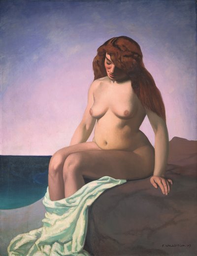 Baigneuse au rocher, 1909 door Felix Edouard Vallotton