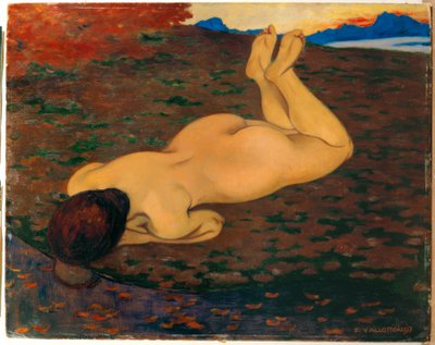 Baadster of de bron door Felix Edouard Vallotton