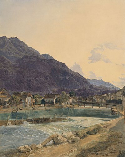 Bad Ischl, 1836 door Ferdinand Georg Waldmuller