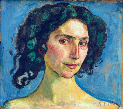 Hoofdstudie Italiaanse vrouw door Ferdinand Hodler