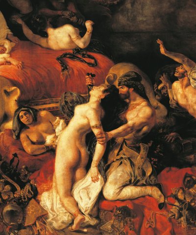 De Dood van Sardanapalus door Ferdinand Victor Eugene Delacroix