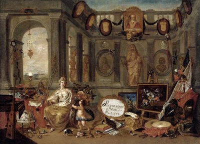 Allegorie van Europa, 1689 door Ferdinand van Kessel