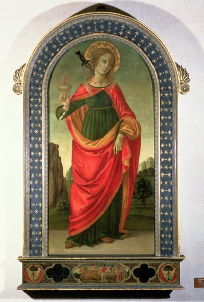 St. Lucia, ca. 1472-74 door Filippino Lippi