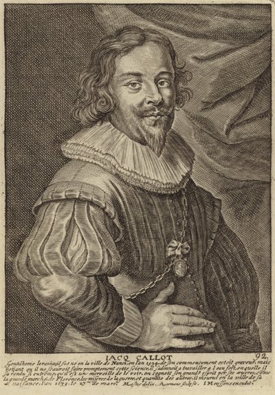 Portret van Jacques Callot door Flemish School