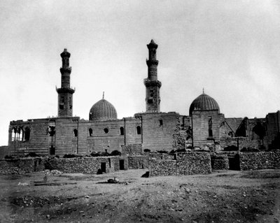 Sultan Barquq-moskee, Caïro, Egypte door Félix Bonfils