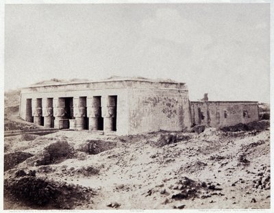 Dendera, Egypte, c.1850 door Félix Teynard