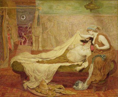 De droom van Sardanapalus door Ford Madox Brown