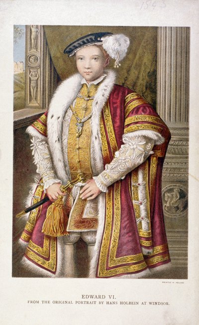 Edward VI, Koning van Engeland, ca. 1552, 1793 door Francesco Bartolozzi