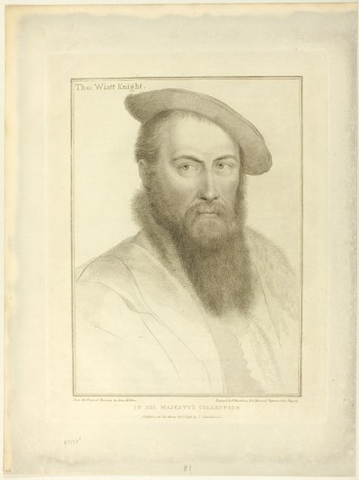 Sir Thomas Wyatt door Francesco Bartolozzi