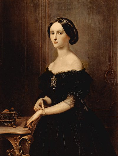 Portret van een Venetiaanse vrouw, ca. 1852 door Francesco Hayez