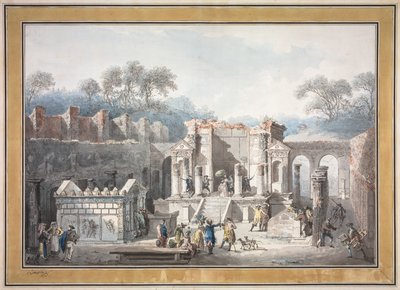 De Tempel van Isis in Pompeii door Francesco Piranesi