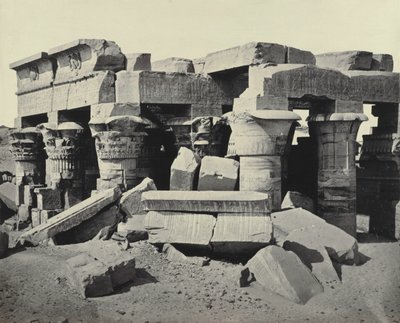 Kom Ombo, ca. 1858 door Francis Frith