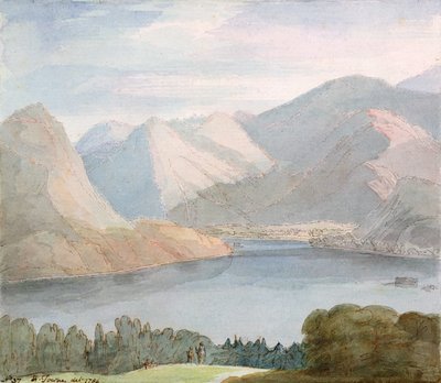 Ullswater vanuit Gowbarrow Park door Francis Towne