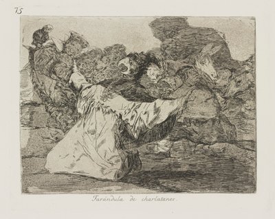 Farandula de charlatanes. (Charlatans door Francisco de Goya