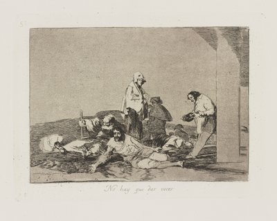 No hay que dar voces. door Francisco de Goya