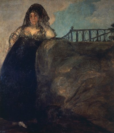 Leocadia door Francisco Jose de Goya y Lucientes