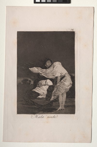 Caprichos: Een slechte nacht door Francisco de Goya