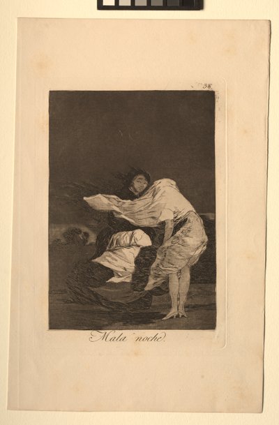 Caprichos: Een Slechte Nacht door Francisco de Goya