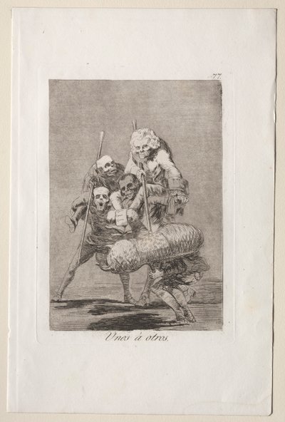 Caprichos: Wat de een aan de ander doet door Francisco de Goya