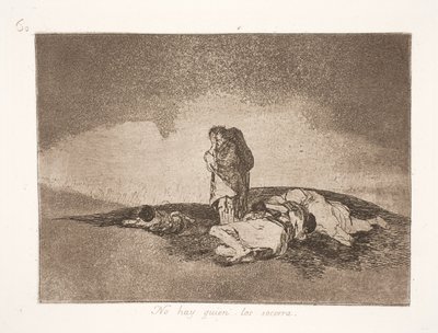 Niemand om te helpen (60) door Francisco de Goya