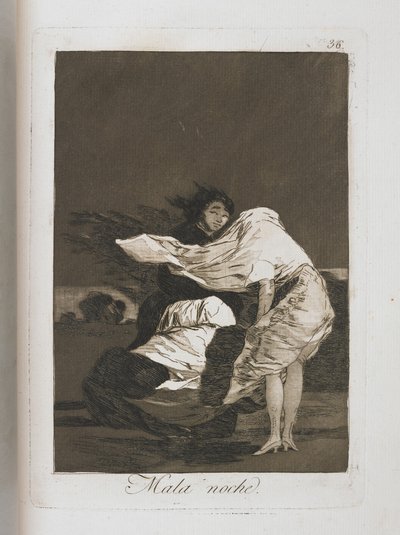 Plaat uit Los Caprichos, 1797-1798 door Francisco de Goya