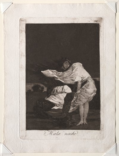 De Caprichos: Een Slechte Nacht door Francisco de Goya