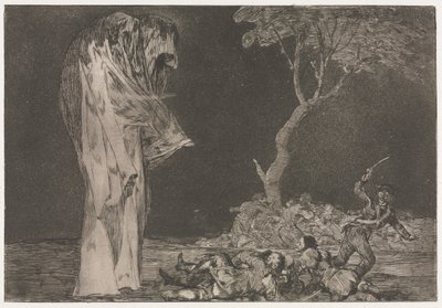 De spreekwoorden: Dwaasheid van angst door Francisco de Goya