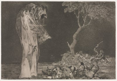 De Spreekwoorden: Dwaasheid van Angst, 1864 door Francisco de Goya