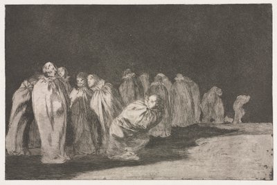 De Spreekwoorden: De mannen in zakken door Francisco de Goya