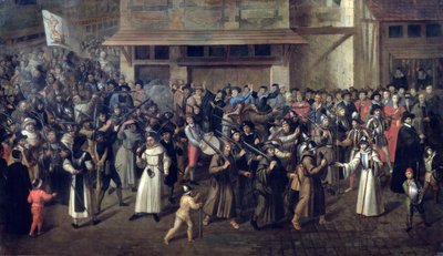 Processie van de Heilige Liga, ca. 1590-93 door Francois Bunel