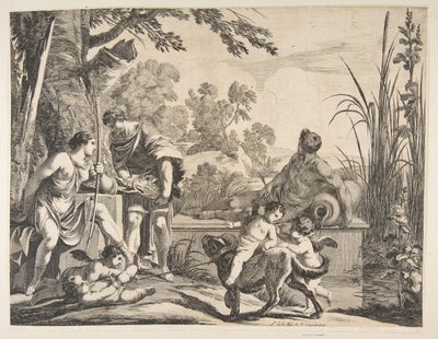 Meleager en Atalanta, 1643 door Francois Chauveau