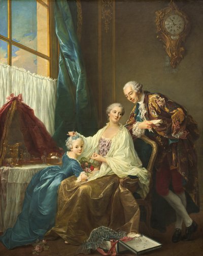 Familieportret door Francois Hubert Drouais