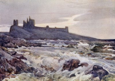 Kasteel Dunstanburgh door Frank Southgate