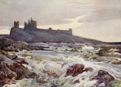 Kasteel Dunstanburgh door Frank Southgate