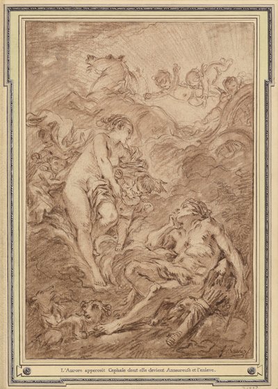 Aurora en Cephalus door François Boucher